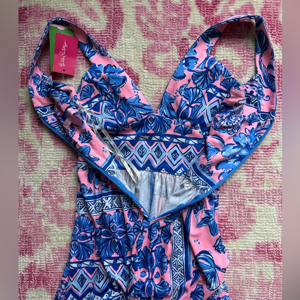 NWT Lilly Pulitzer Taryn Maxi Dress SZ XXS Melon Fig Ginger Jar - Picture 10 of 16